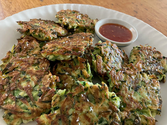 Delicious zucchini Wakame fritter recipe from Southern Seagreens
