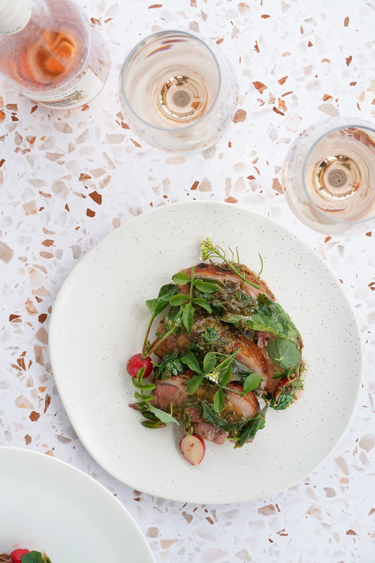 Lamb with foraged Seagreens-Southern Seagreens