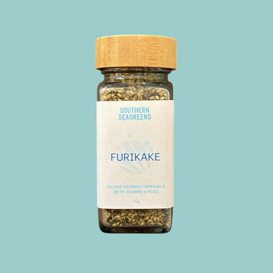 Southern Seagreens 80g jar Australian Furikake seaweed sprinkle condiment with local kelp.