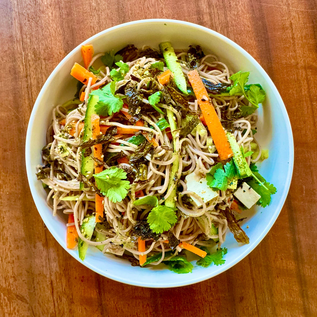 Southern Seagreens Wakame soba noodle seaweed salad recipe