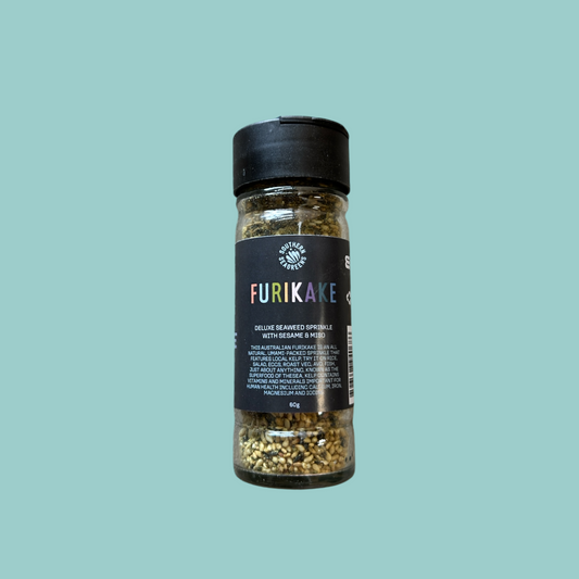 Southern Seagreens Australian Furikake seaweed condiment sprinkle with ground kelp, sesame, miso