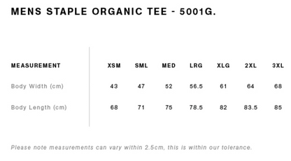 Organic tee shirt | Southern Seagreens